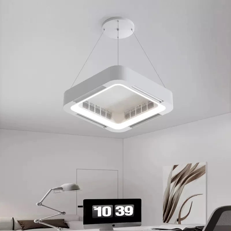 Nordic Popular Ventilation Ceiling Fan Modern Smart Bladeless Ceiling Fan With Light For Kitchen