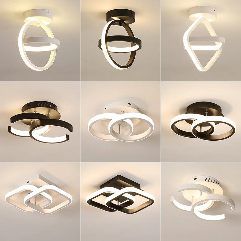 Modern Ceiling Light For Aisle Corridor Entryway Nordic Bedroom Decoration Led Ceiling Lamps Terrace Aluminium Led Ceiling Light