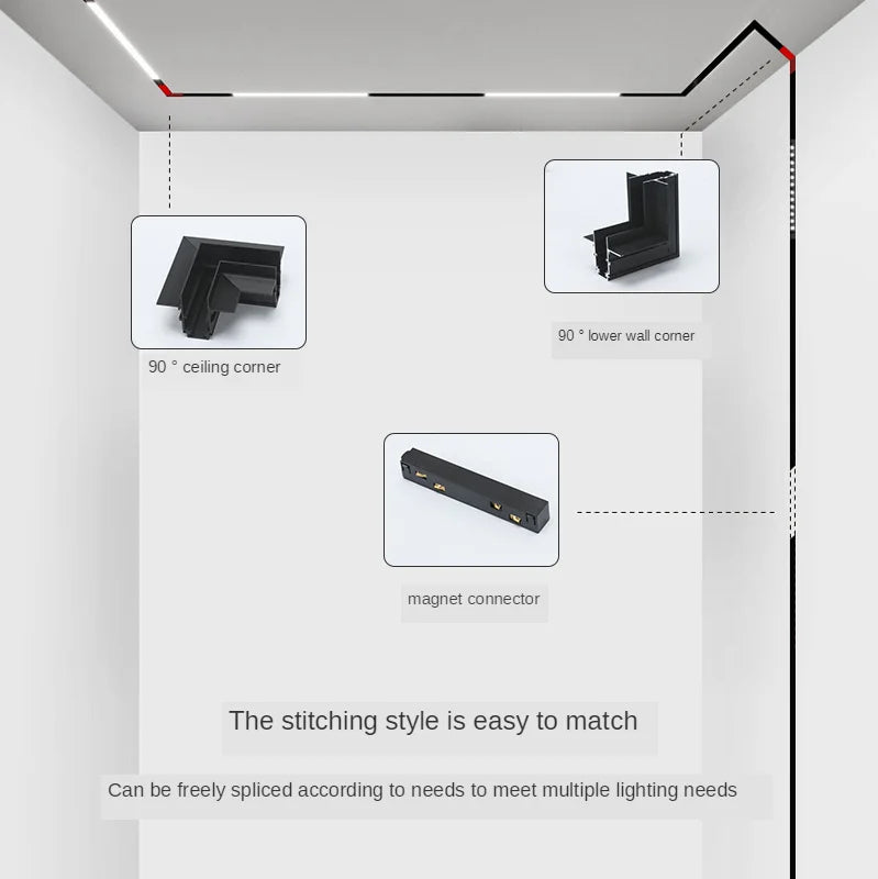 Led Rail Spot Linear Recessed 48V System Pendant 220V Ceiling 25W Smart 30W Magnetic Track Light