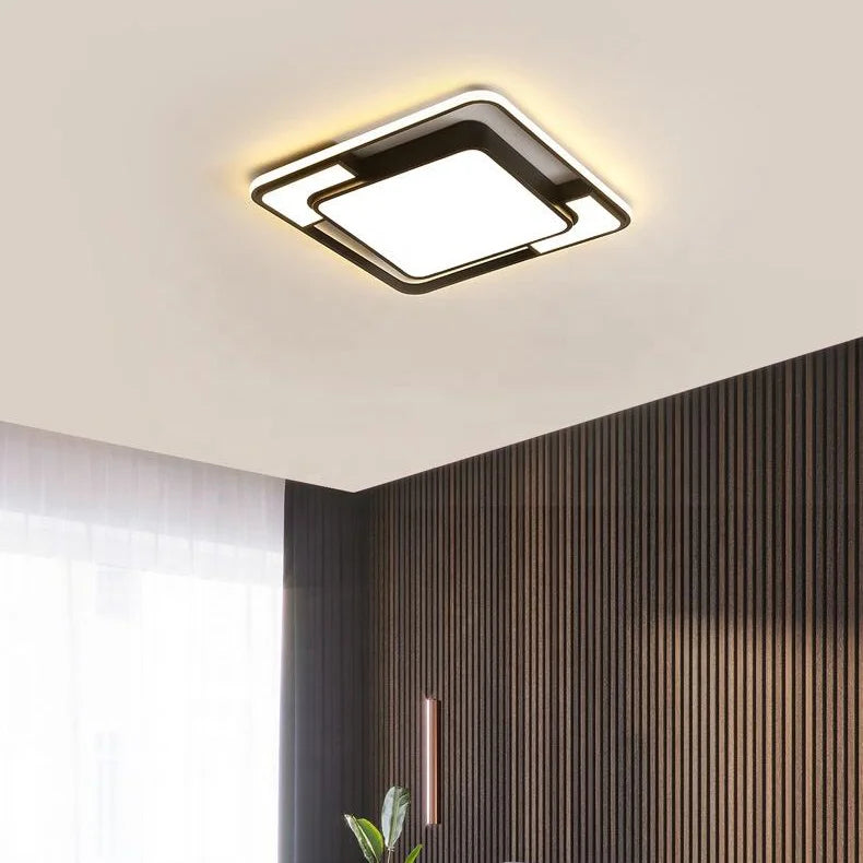 Modern Living Room Ceiling Lamps Chandelier Decoration Square Acrylic Led Ceiling Lights For Home