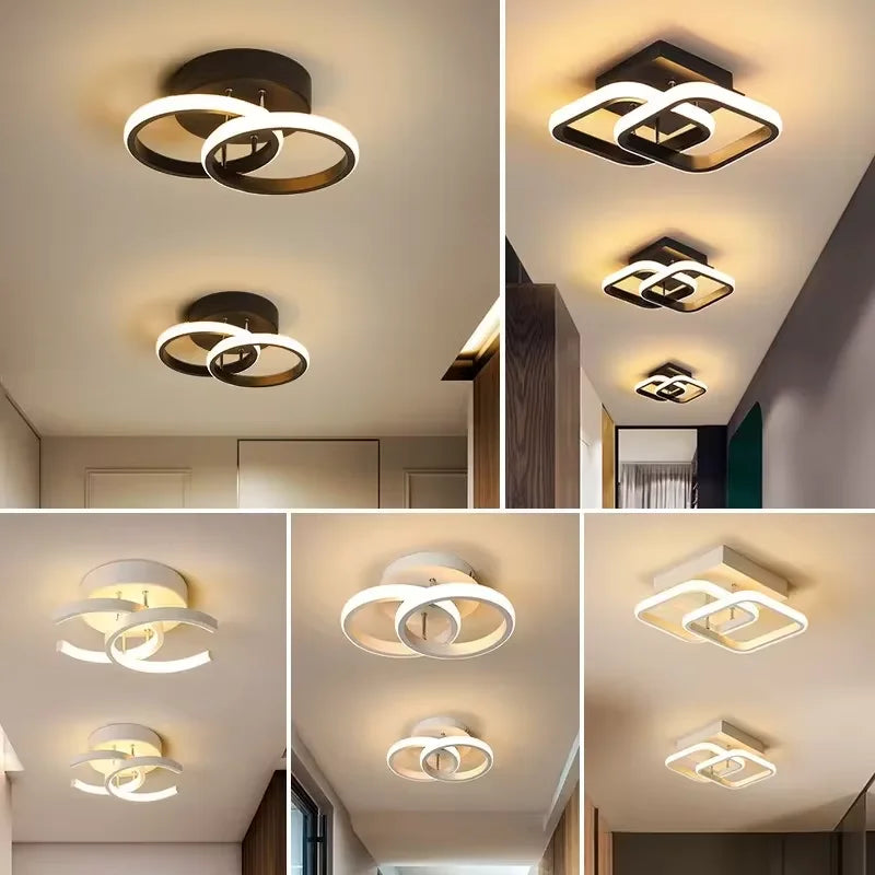 Modern Ceiling Light For Aisle Corridor Entryway Nordic Bedroom Decoration Led Ceiling Lamps Terrace Aluminium Led Ceiling Light