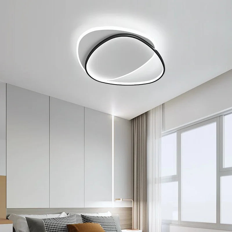 Modern LED Ceiling Lights For Bedroom Study Living Room Indoor Round Lighting Lamps Decoration Luminaria Lustres Lamparas Avize