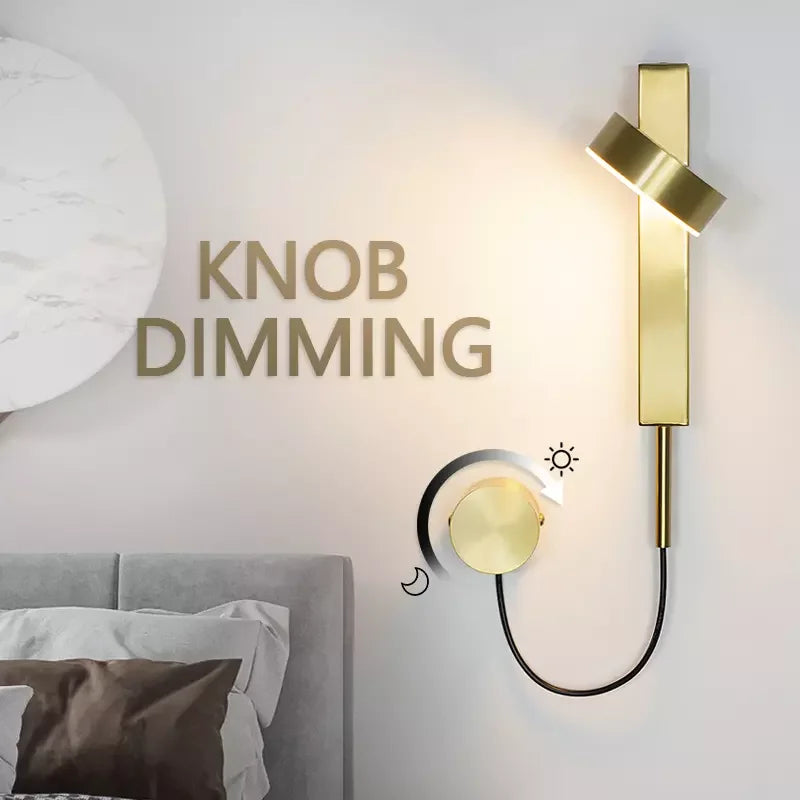 LED Wall Lamp Modern Black Gold Rotatable Wall Sconce For Living Room Bedroom Bedside Aisle Study Home Indoor Decoration Lights