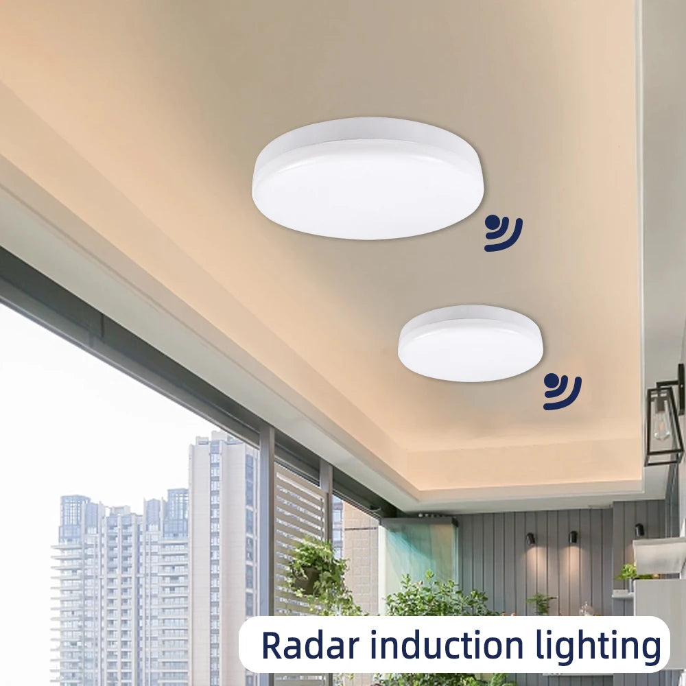 Motion Sensor Smart LED Ceiling Lights 12W 18W Industrial LED Light Hallway Smart PIR Sensor Lighting Modern Led Ceiling Lamp