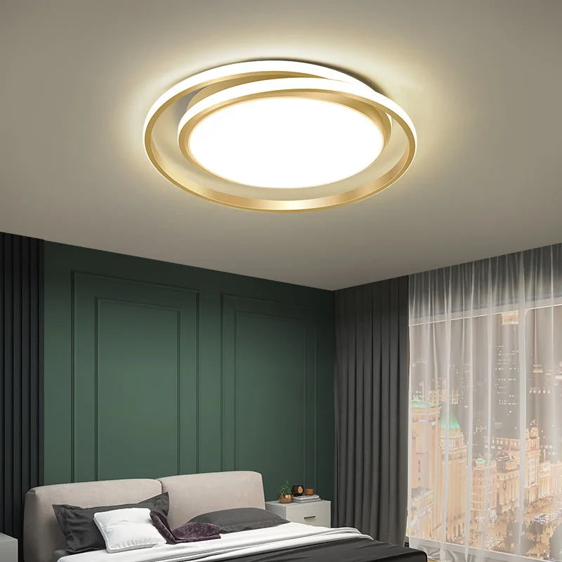 Modern LED Gold Ceiling Light For Bedroom Living Dining Room Restaurant Hotels Luxury Interior Chandelier Lighting Fixtures