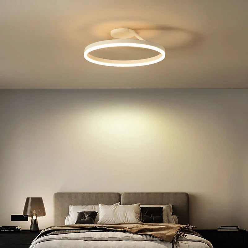 Modern Minimalist Ring Led Ceiling Chandelier Dimmable for Dining Living Room Center Table Bedroom Lusters Luminaires Decor Lamp