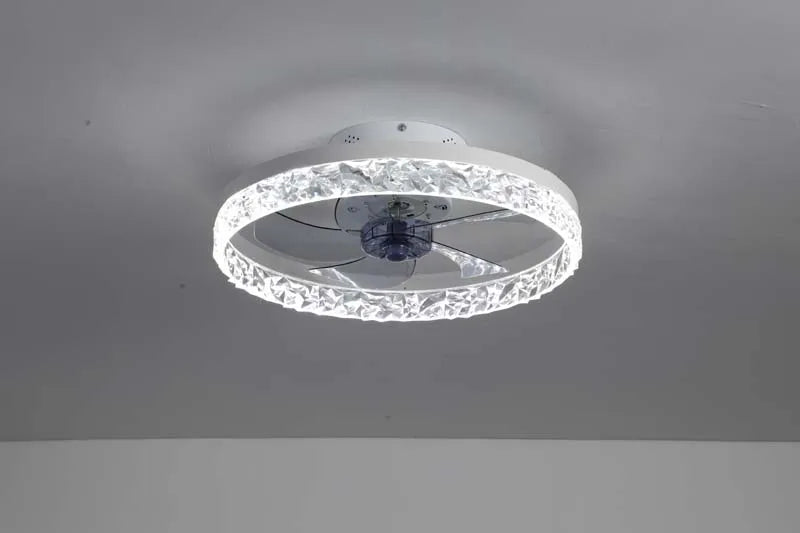 Modern High Quality  Electrical Round Ceiling Fan Light European Style Ceiling Light With Fan