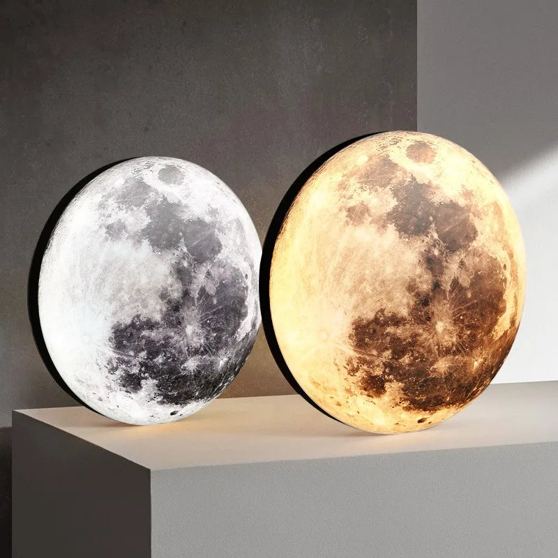 Wall Moon Light Decorative Ceiling Light Luxury Mural Lighting 240/300/500mm for Bedroom Living Room Hallway