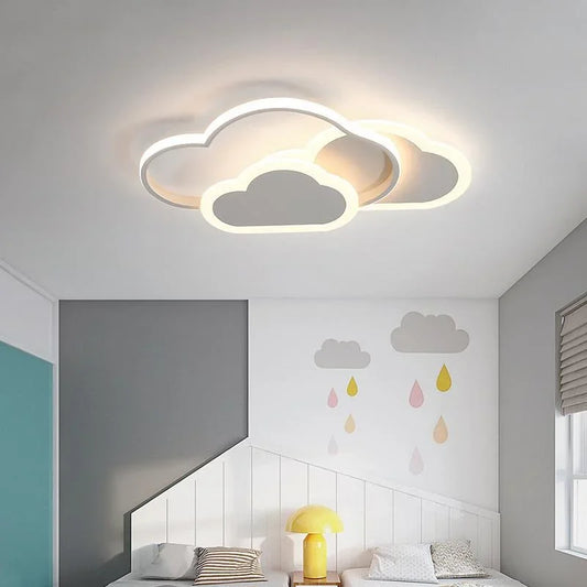 Led Ceiling Lamp For Children Kid Girls Room Bedroom Study Cloud Ceiling Light Heart Shape Pink Child Kid Star Chandelier Light