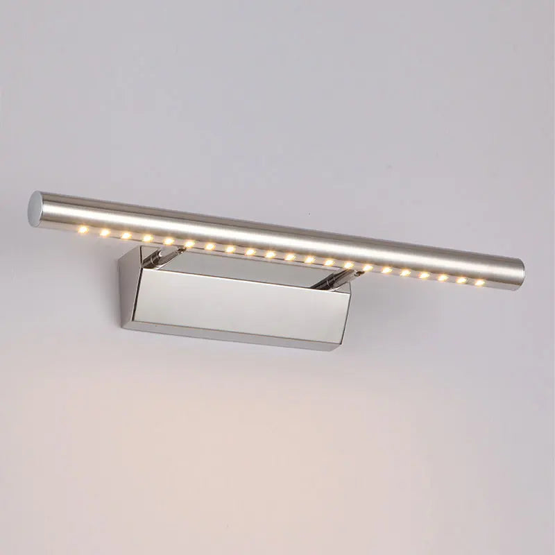 LED Stainless Mirror Headlight For Wash Room Rest Room Wall Light Morden Lens Head Light With On Off Switch