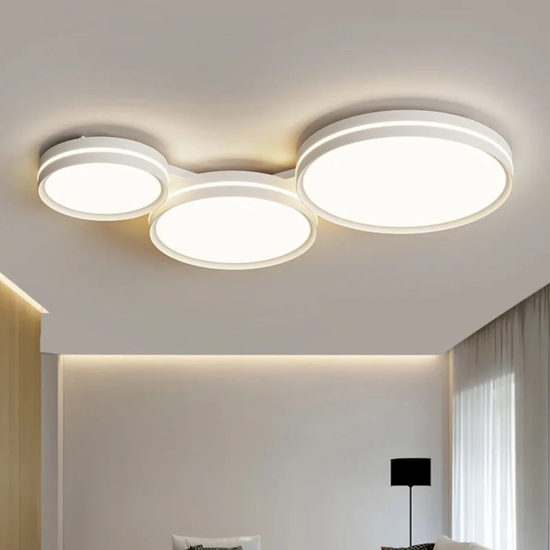 Cream Scenery Spectrum Eye Protection Ceiling Light Modern Simple Bedroom Ceiling Light LED Living Room Ceiling LightS