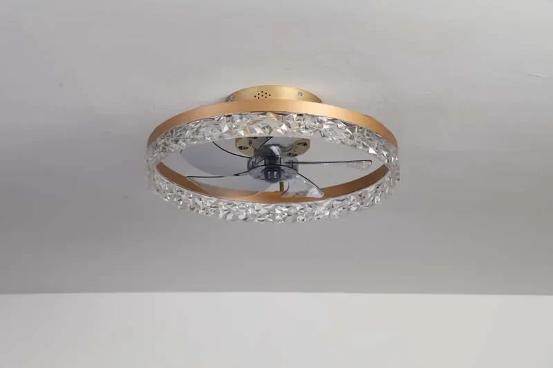 Modern High Quality  Electrical Round Ceiling Fan Light European Style Ceiling Light With Fan