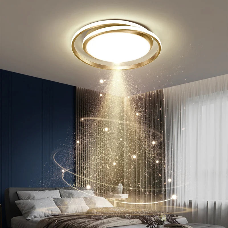 Modern LED Gold Ceiling Light For Bedroom Living Dining Room Restaurant Hotels Luxury Interior Chandelier Lighting Fixtures