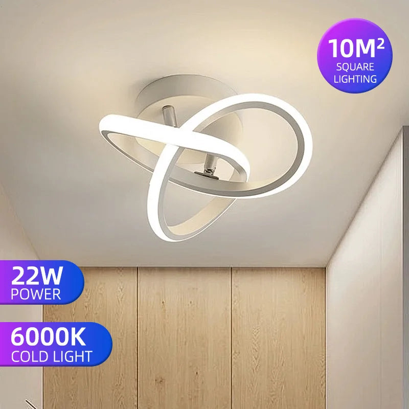 Indoor Lighting for Kitchen Dining Living Room Aisle Corridor Bedroom Decor Ceiling Light Morden Round Modern LED Ceiling Lamp