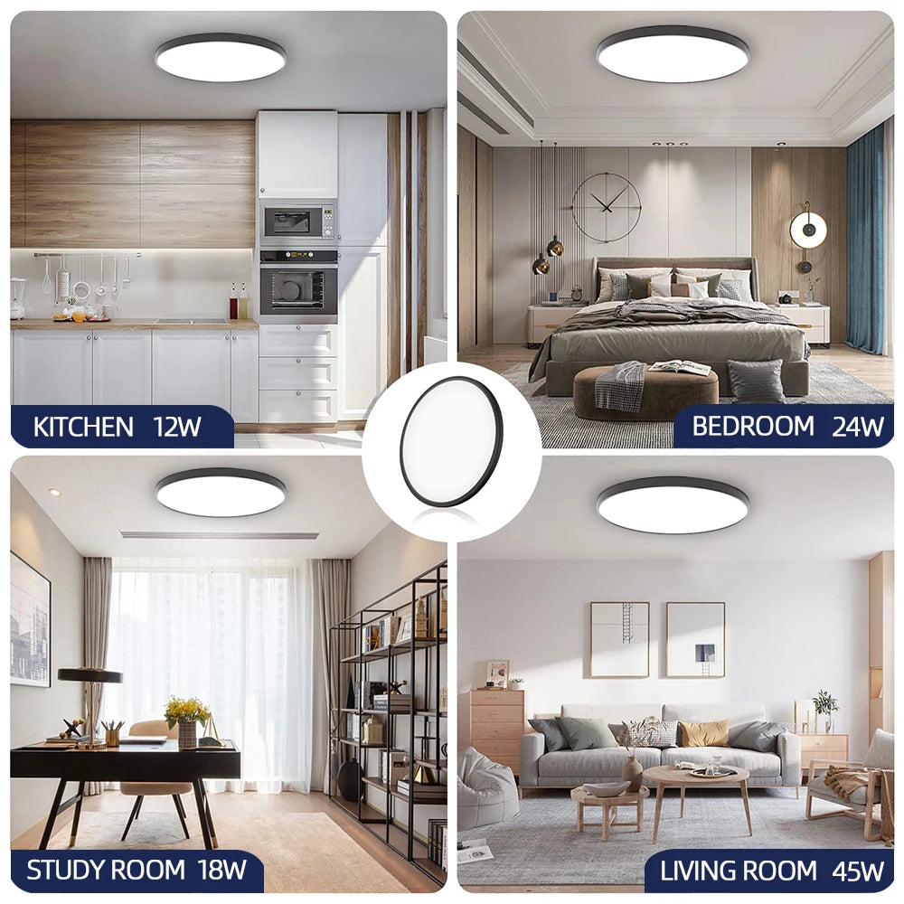 Multi Size Color Bedroom Round New Led Ceiling Lamp Modern for Living Room Round Led Light Lamp Waterproof Led Ceiling Light