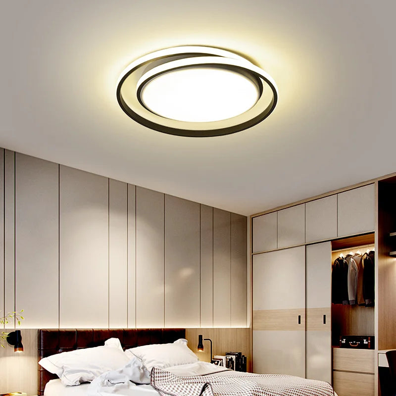 Modern LED Gold Ceiling Light For Bedroom Living Dining Room Restaurant Hotels Luxury Interior Chandelier Lighting Fixtures