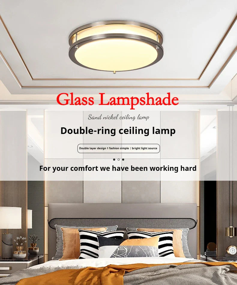 Indoor ceiling surface installation 2700-6000K 5CCT LED circular Dual Ring ceiling light, living room bedroom villa light